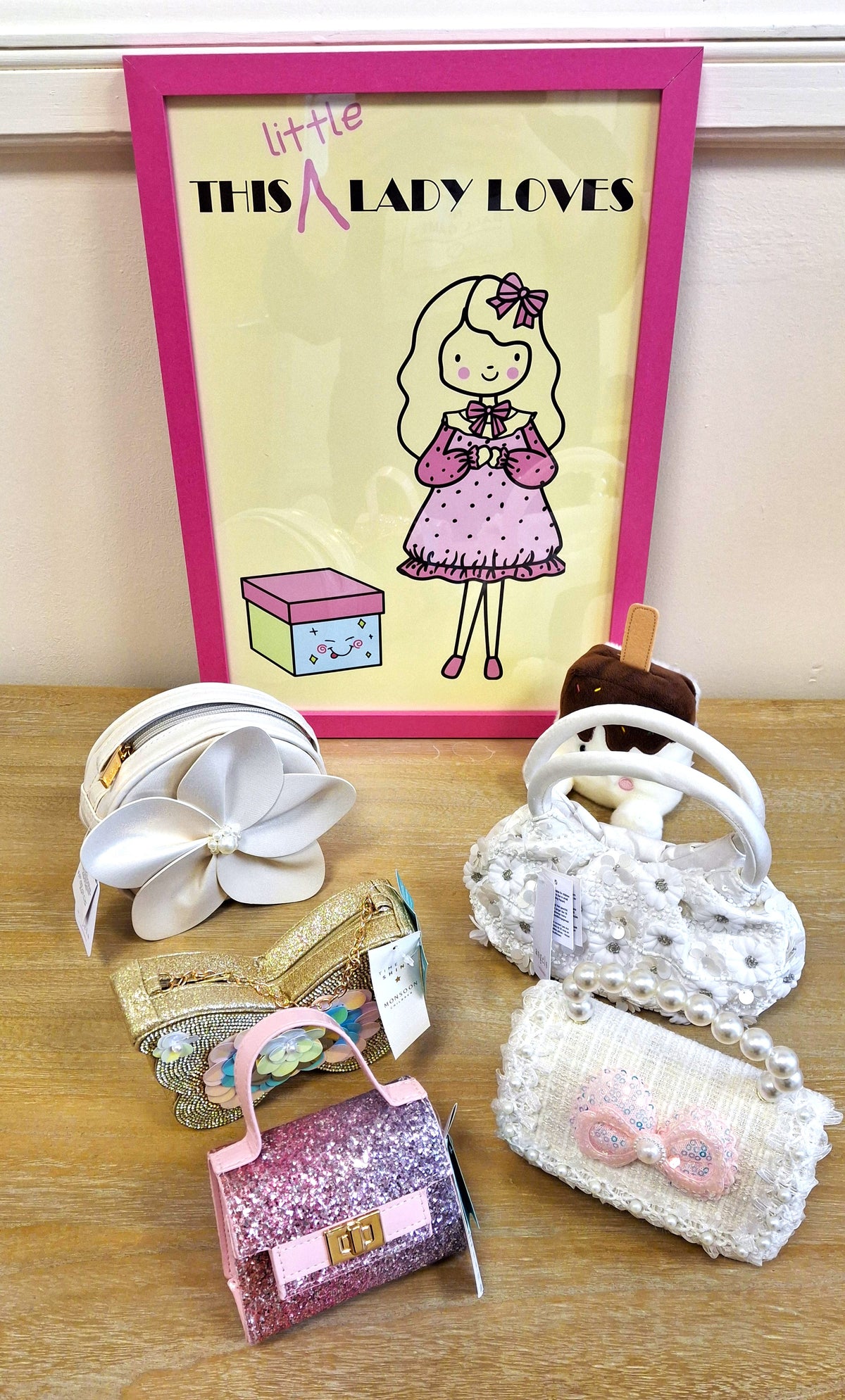 An example of the handbags available for little ladies.