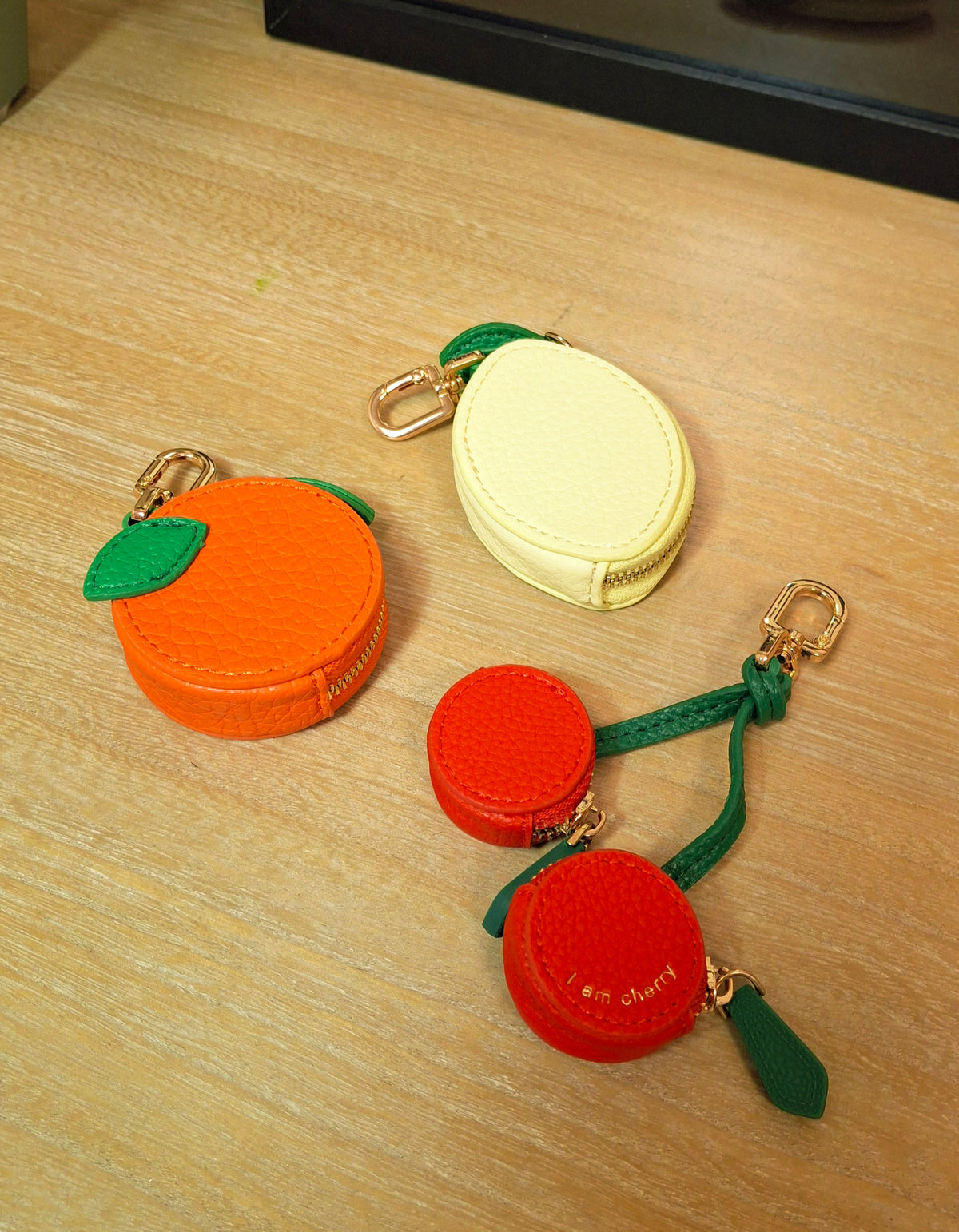Fruit bag charms.