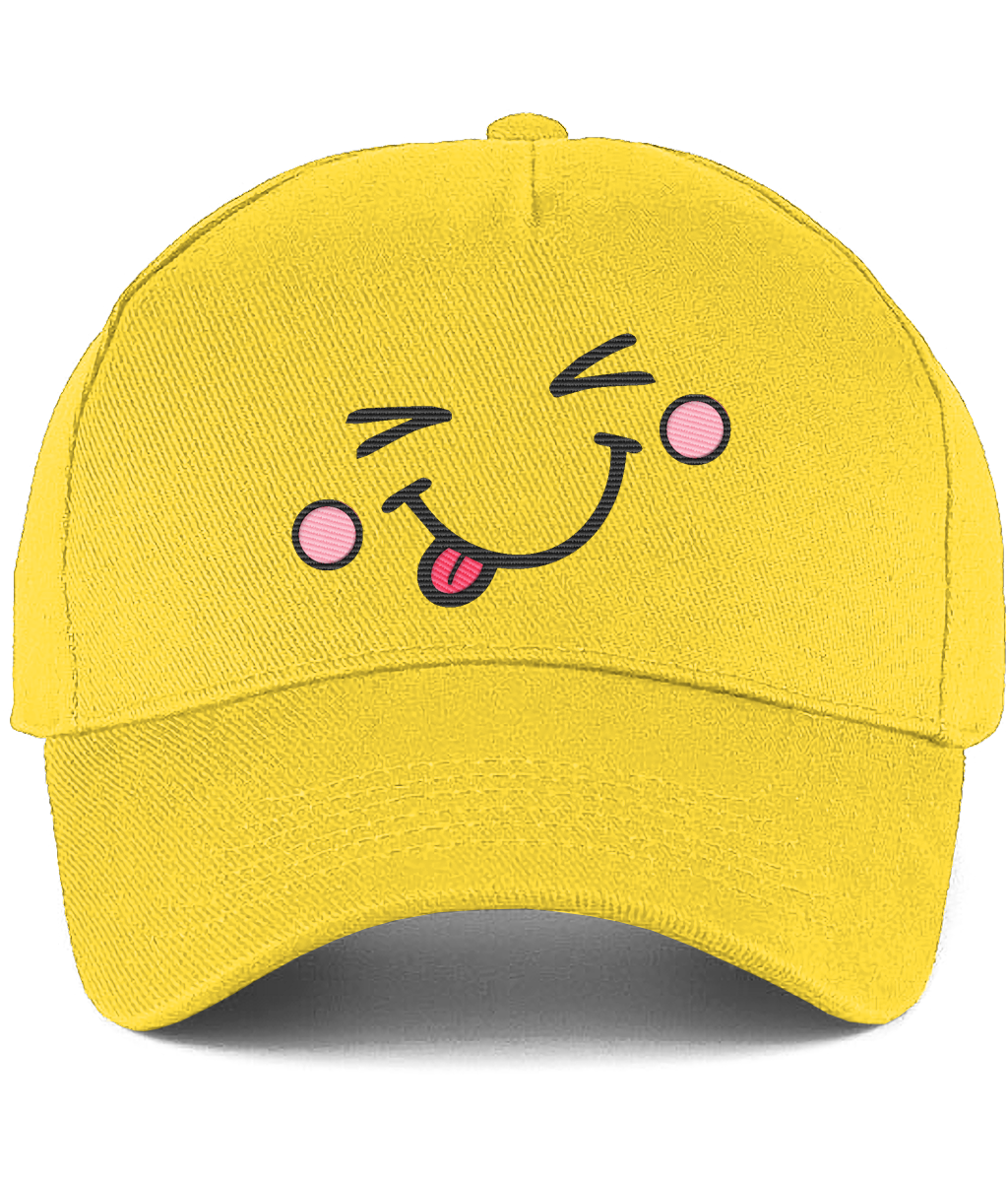 Cheeky Smile Cap in yellow